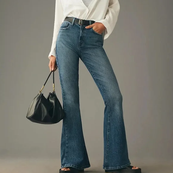 NWT Modern American Emmy High Rise Flare Jeans Size 27 - Picture 1 of 14